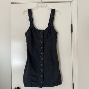 ✨AEO Black Jean Overall Dress✨